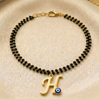 Name Initial Mangalsutra Bracelet