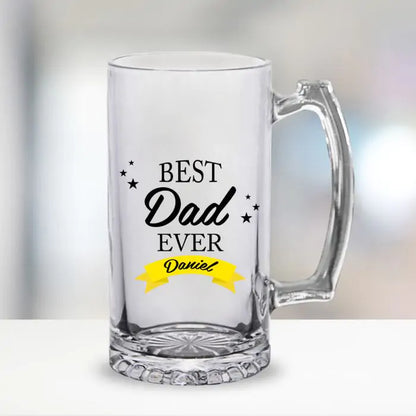 Personalised Best DAD Ever Beer Mug