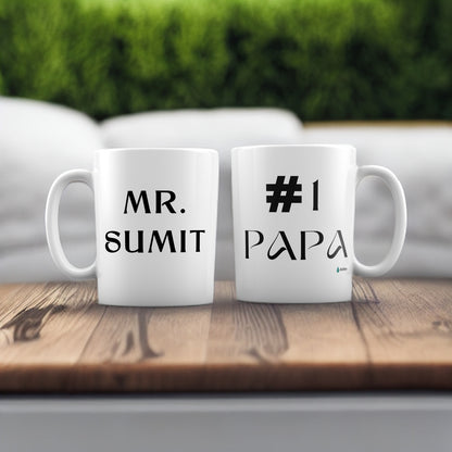 #1 Papa Personalised Mug