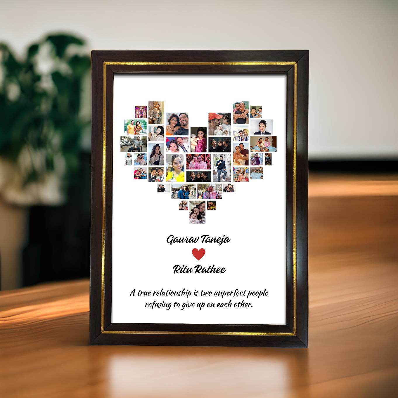 Heart Collage Photo Frame