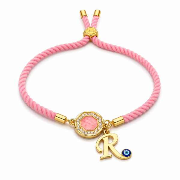 Blush Initial Bracelet