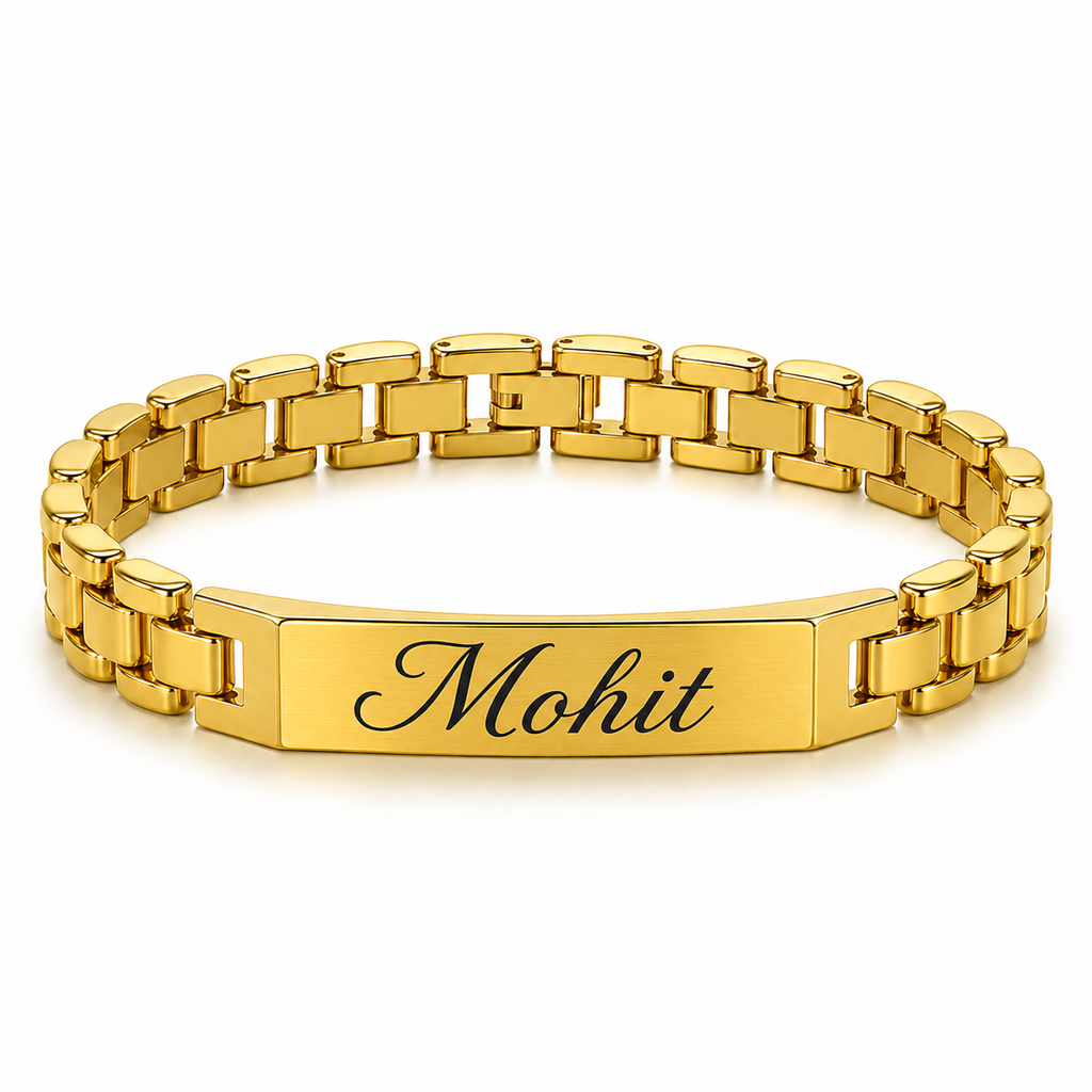 Dazzle Name Engrave Bracelet