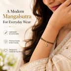 Name Initial Mangalsutra Bracelet