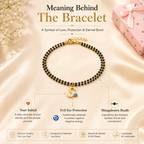 Name Initial Mangalsutra Bracelet