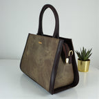Exotic Premium -Strap Women’s Handbag Brown Shade