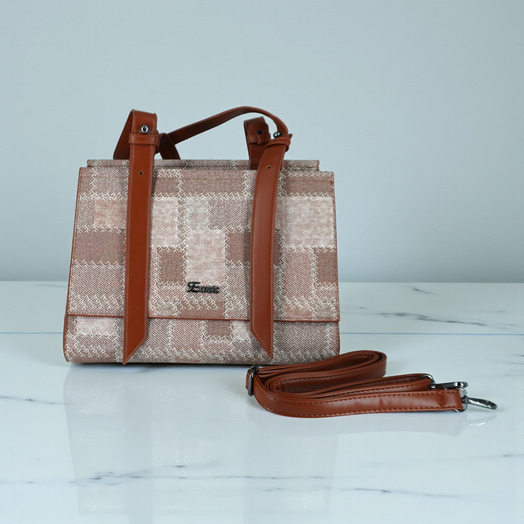 Jute Style Handbag For Lady
