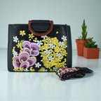 Designer Women's Embroidered Laptop Tote Bag