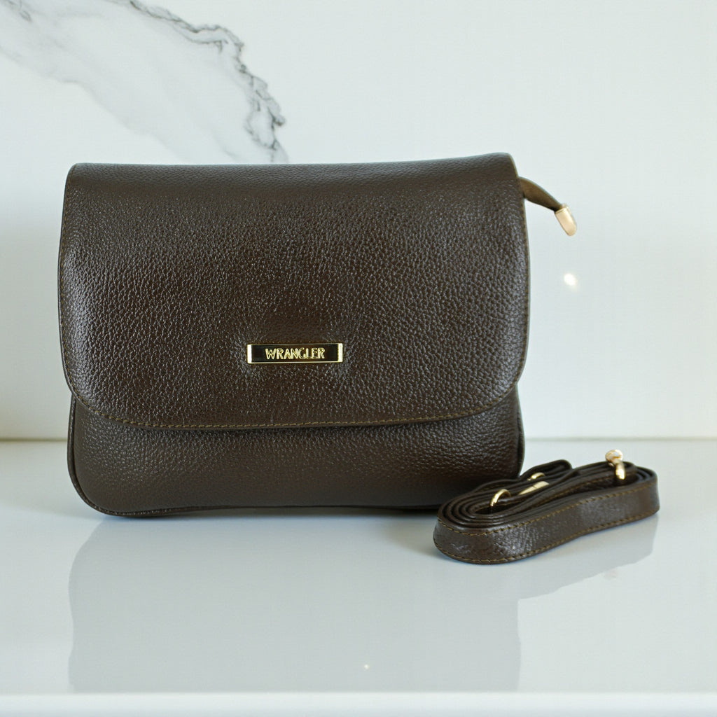 Teakwood Leather Women Structured Sling Bag