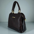 Wrangler  Women Coffee Brown Croc-Textured Structured Handheld Bag
