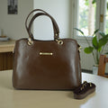 Women Black Textured Structured Sling Bag