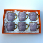 Lemon Tree Ceramic 6 Cup Set