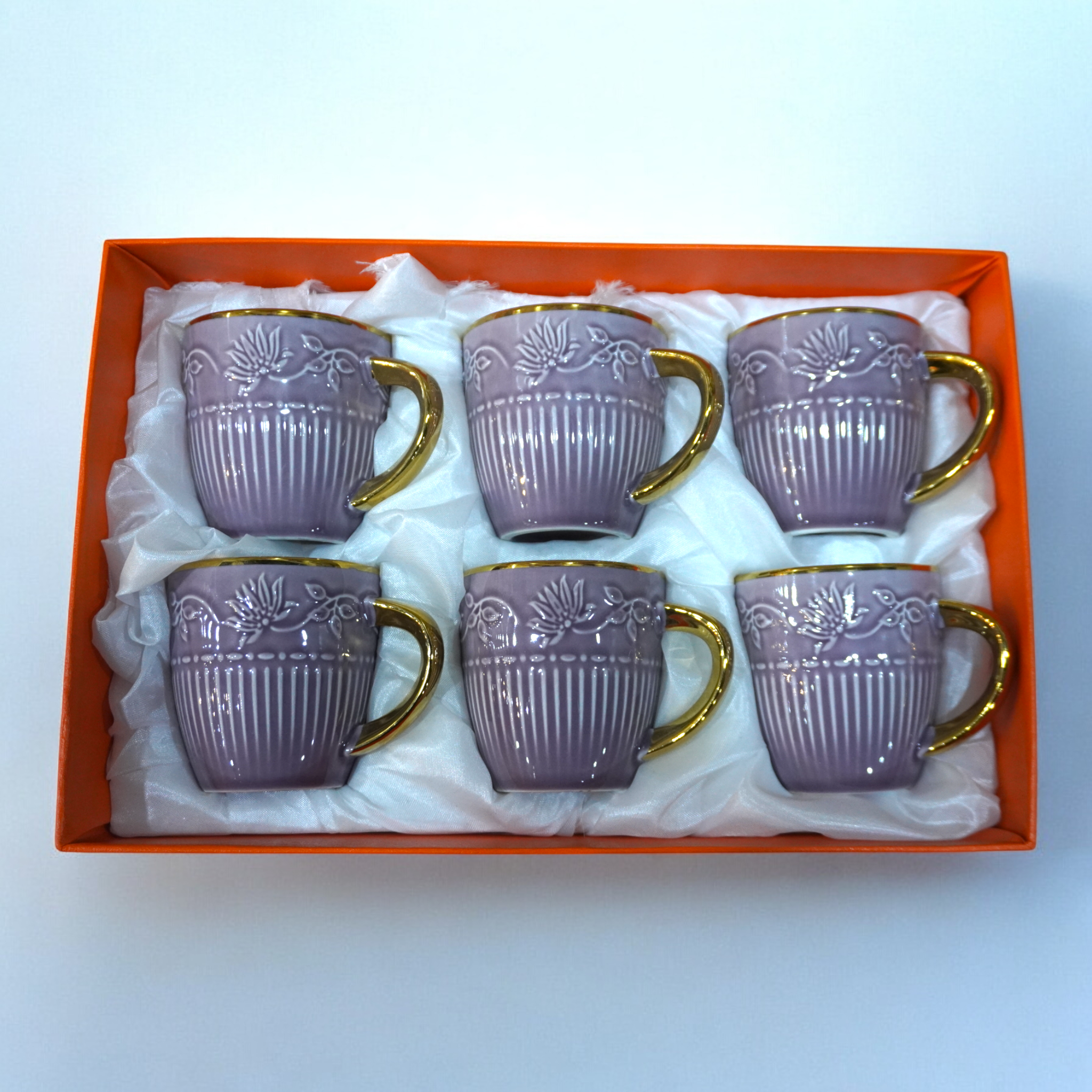 Lemon Tree Ceramic 6 Cup Set