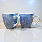 Lemon Tree Ceramic Blue 6 Cup Set
