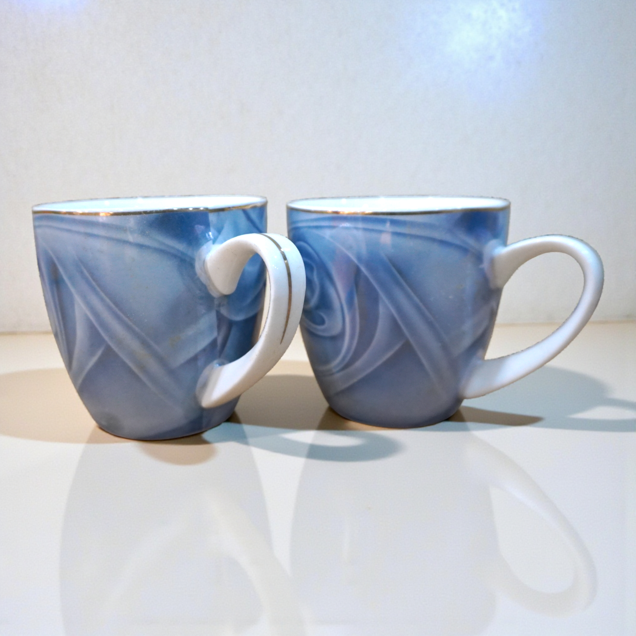 Lemon Tree Ceramic Blue 6 Cup Set