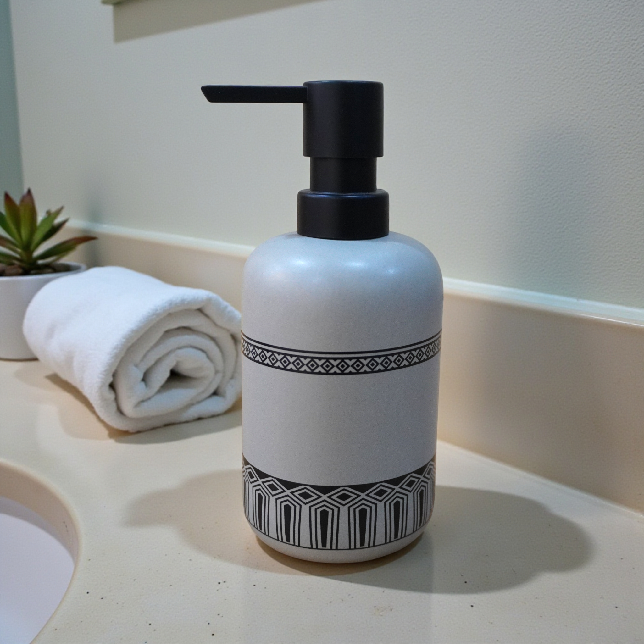 Hand Soap Dispenser With Replacement Pump (Grey)