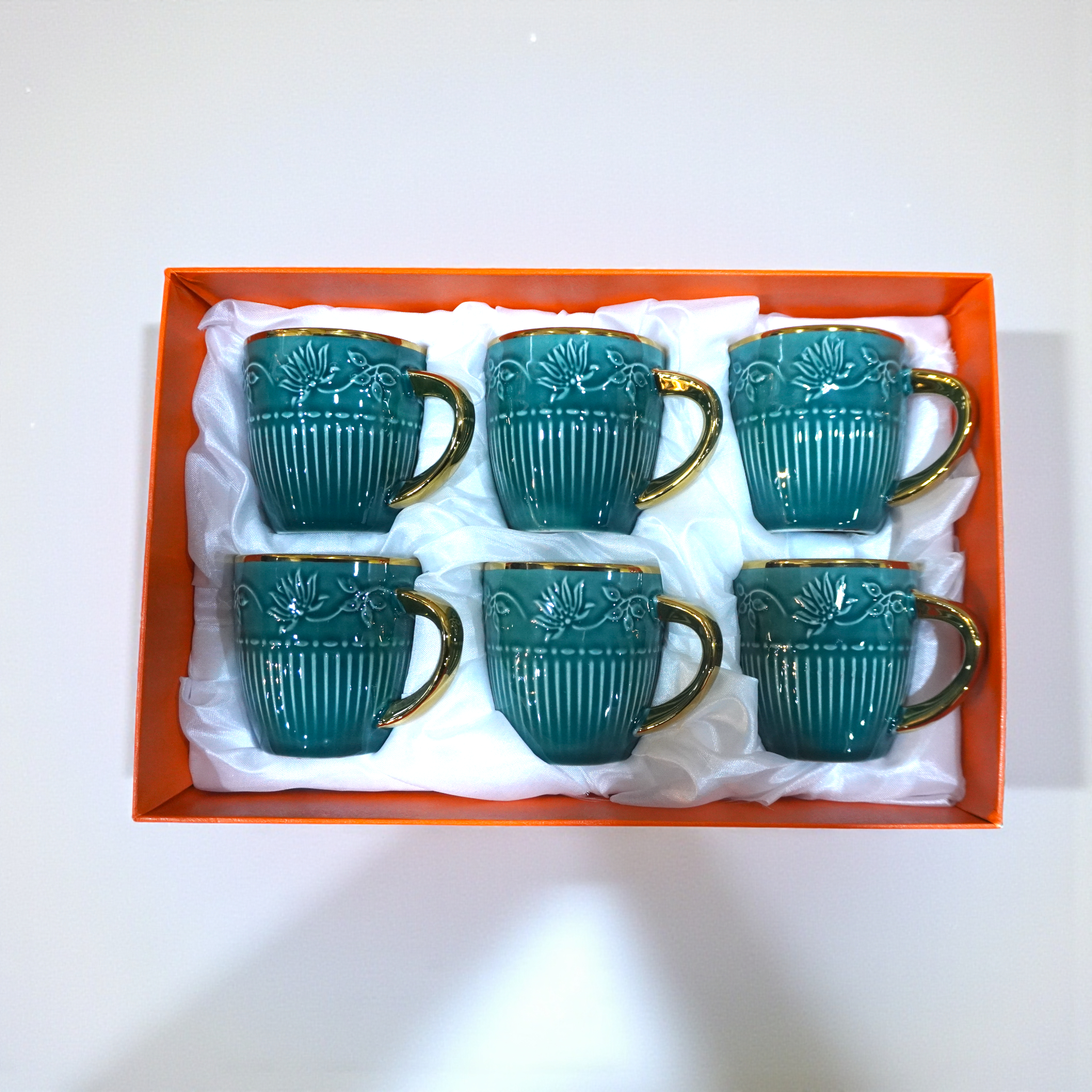 Teal Ceramic Mug and Bowl
