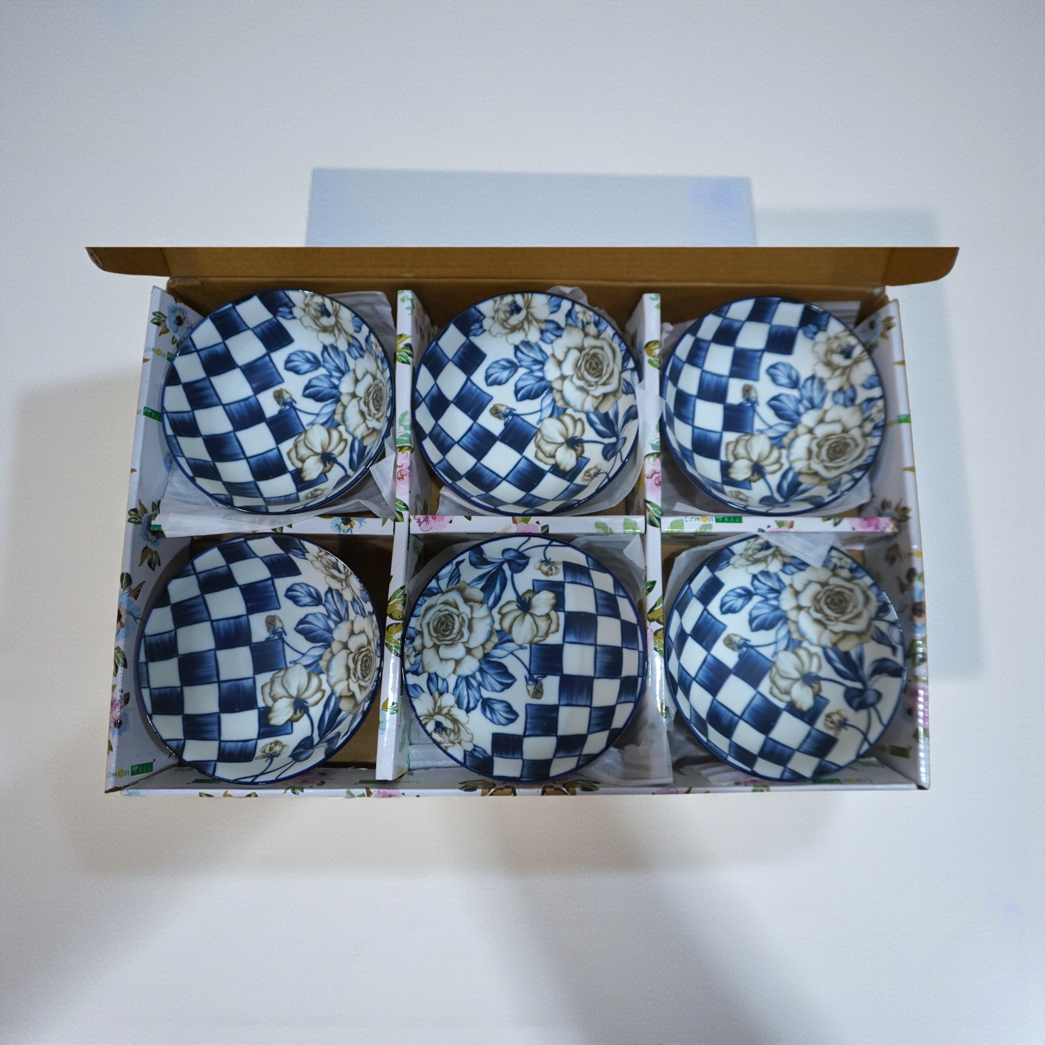 Lemon Tree Ceramic Matt Finish 6 Pc Bowl Set