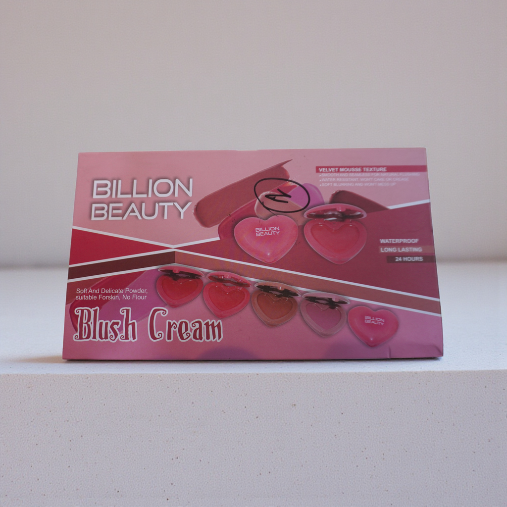 Billion Beauty 2 in 1 Highlighter & Blush Heart Shaped (Love Cake)