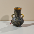 Polystone Flower Vase, Matki shape, Ethnic design, Very Smooth Surface
