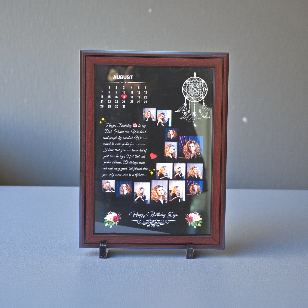 Self Customized Birthday Gift Photo Frames