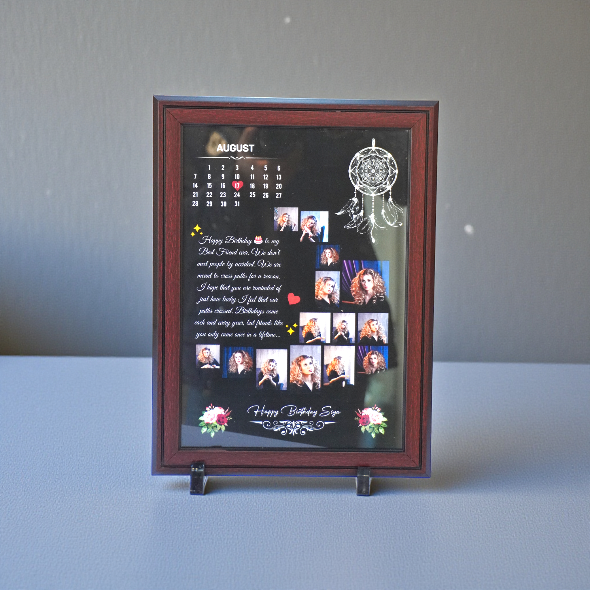 Self Customized Birthday Gift Photo Frames