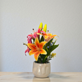 Hollyone Tiger Lily Fall Flowers Artificial for Decoration
