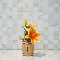 cosacentrum artificial lily flowers plants home decoration