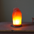 9' Inches Himalayan Natural Pink Rock Salt Lamp for Stress, Allergies and Anxiety | Table Decor Lamp