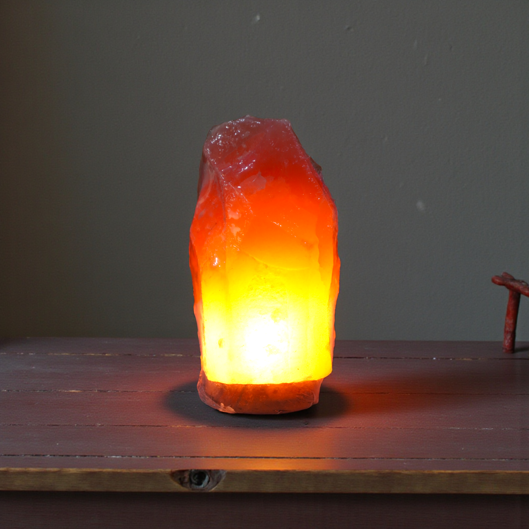 9' Inches Himalayan Natural Pink Rock Salt Lamp for Stress, Allergies and Anxiety | Table Decor Lamp
