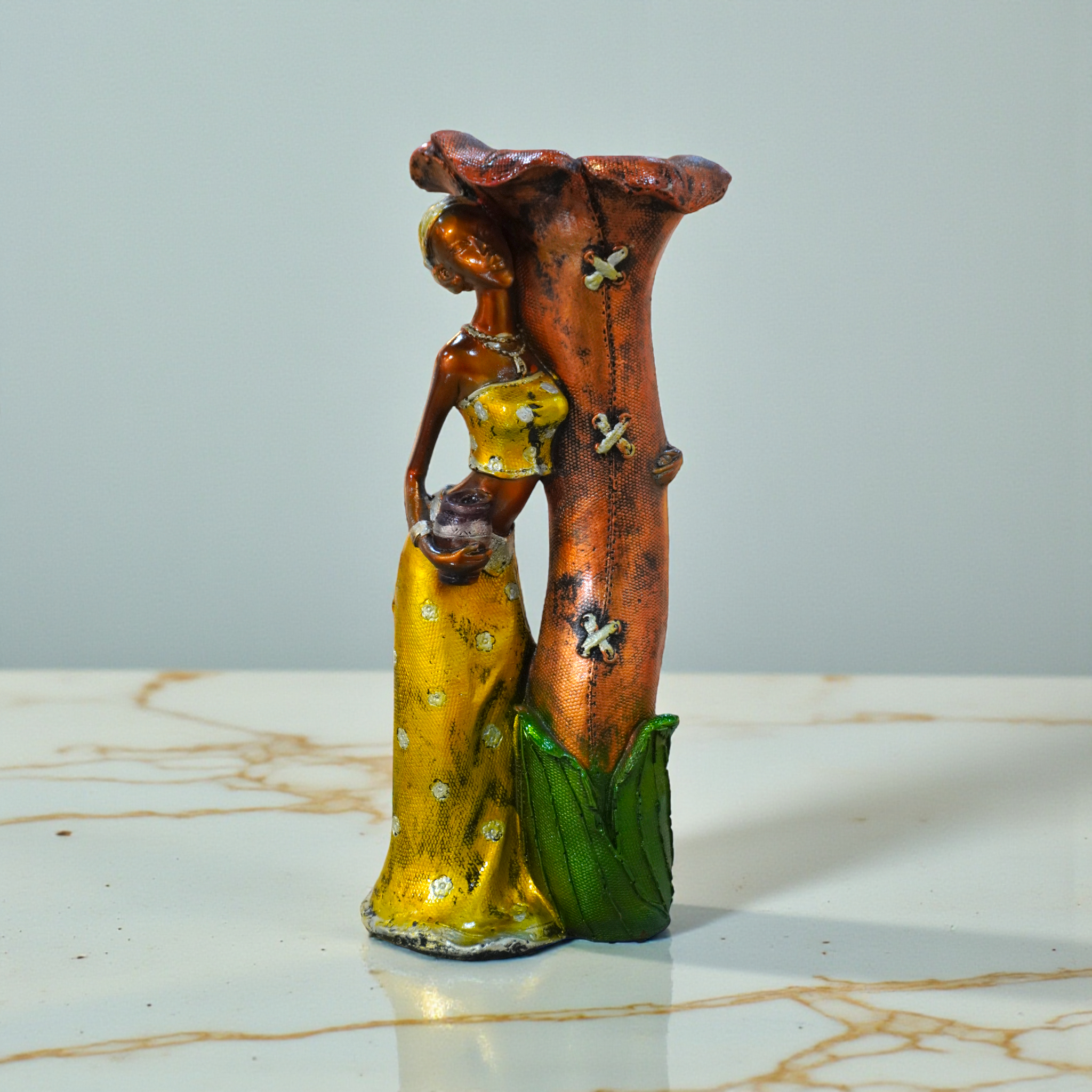 African Figure Sculpture African Women Figurines Tribal Lady Figurine Statues Collectible