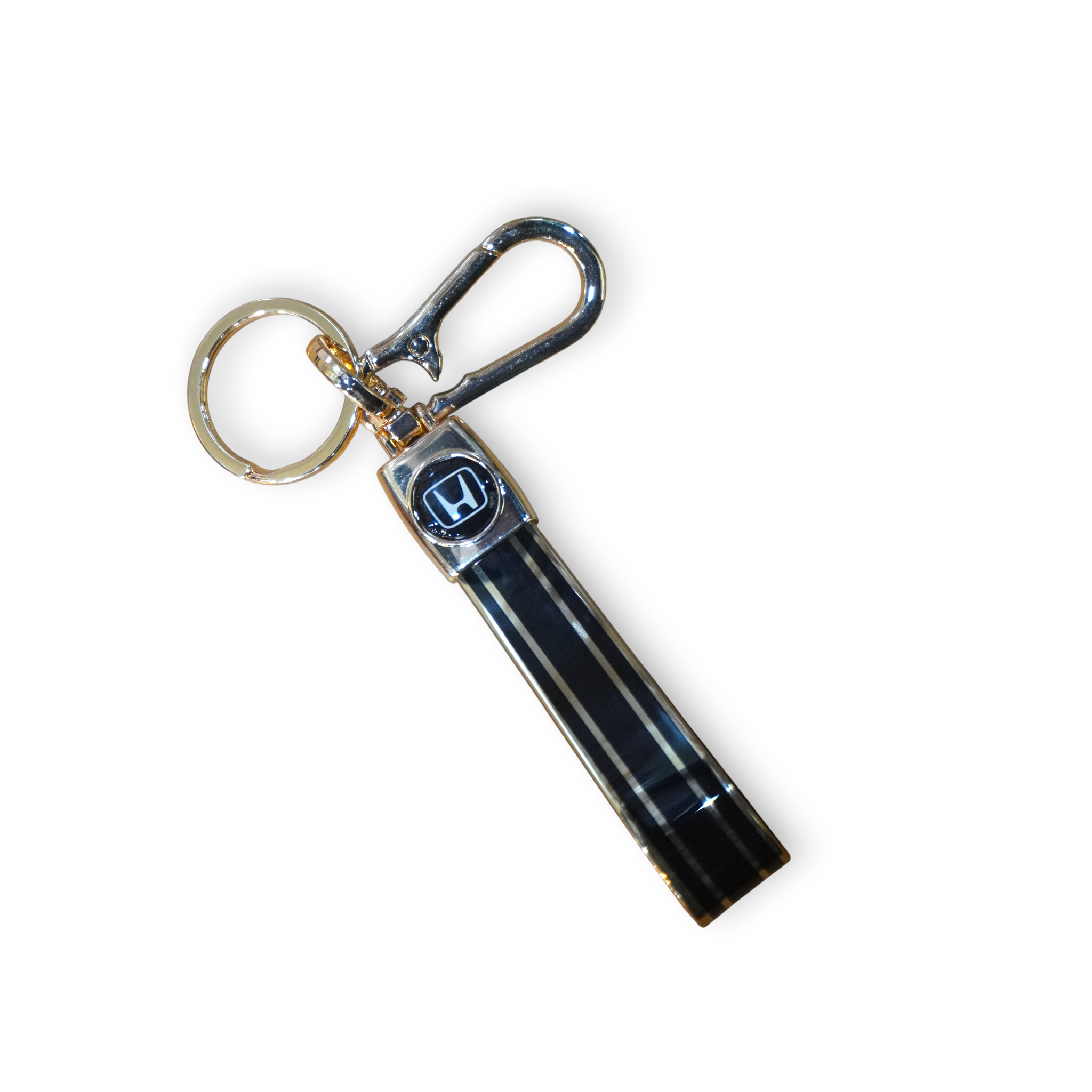 Honda Keychain with Golden Line