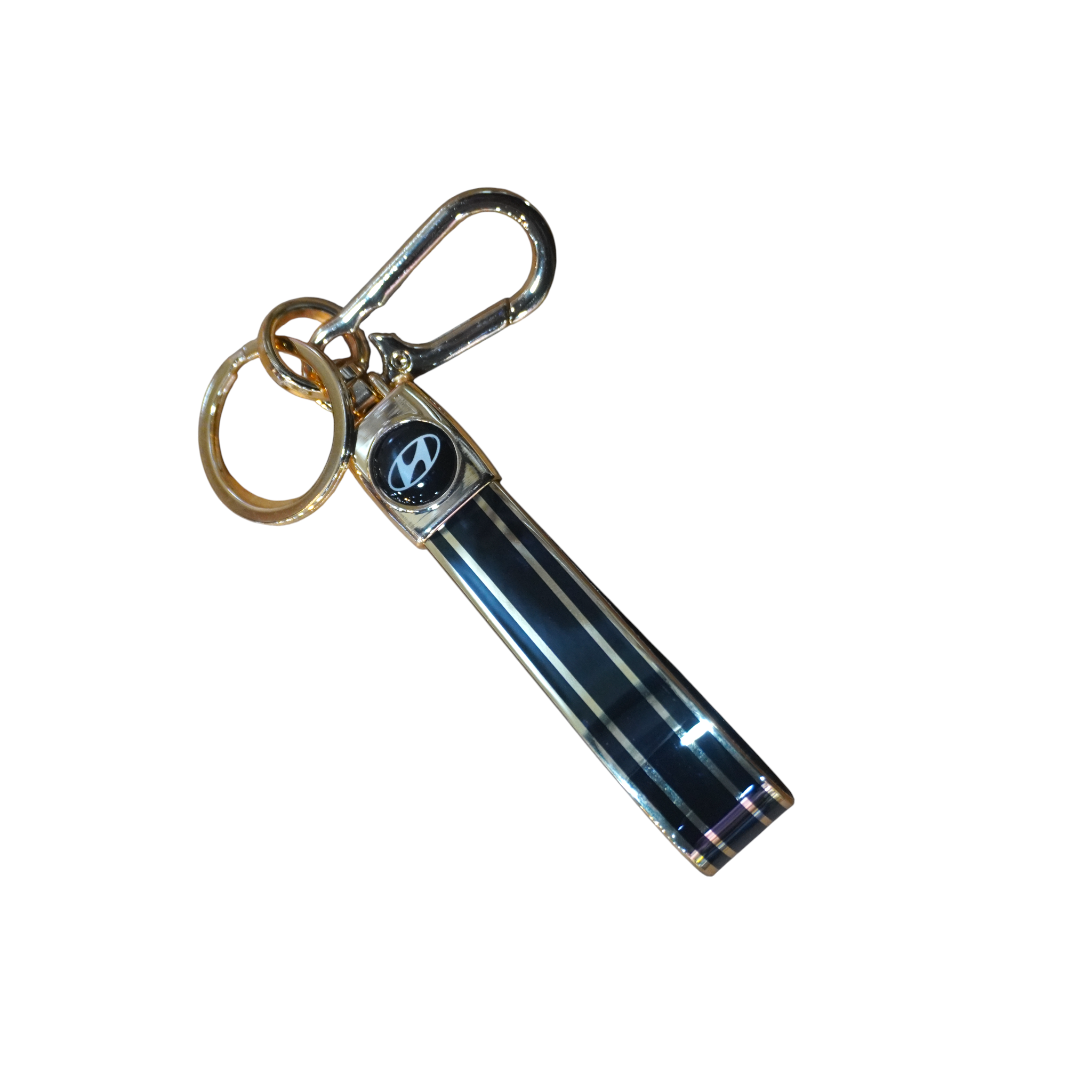 Hyundai Keychain with Golden Line