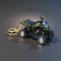Army Bike  Keychain  6