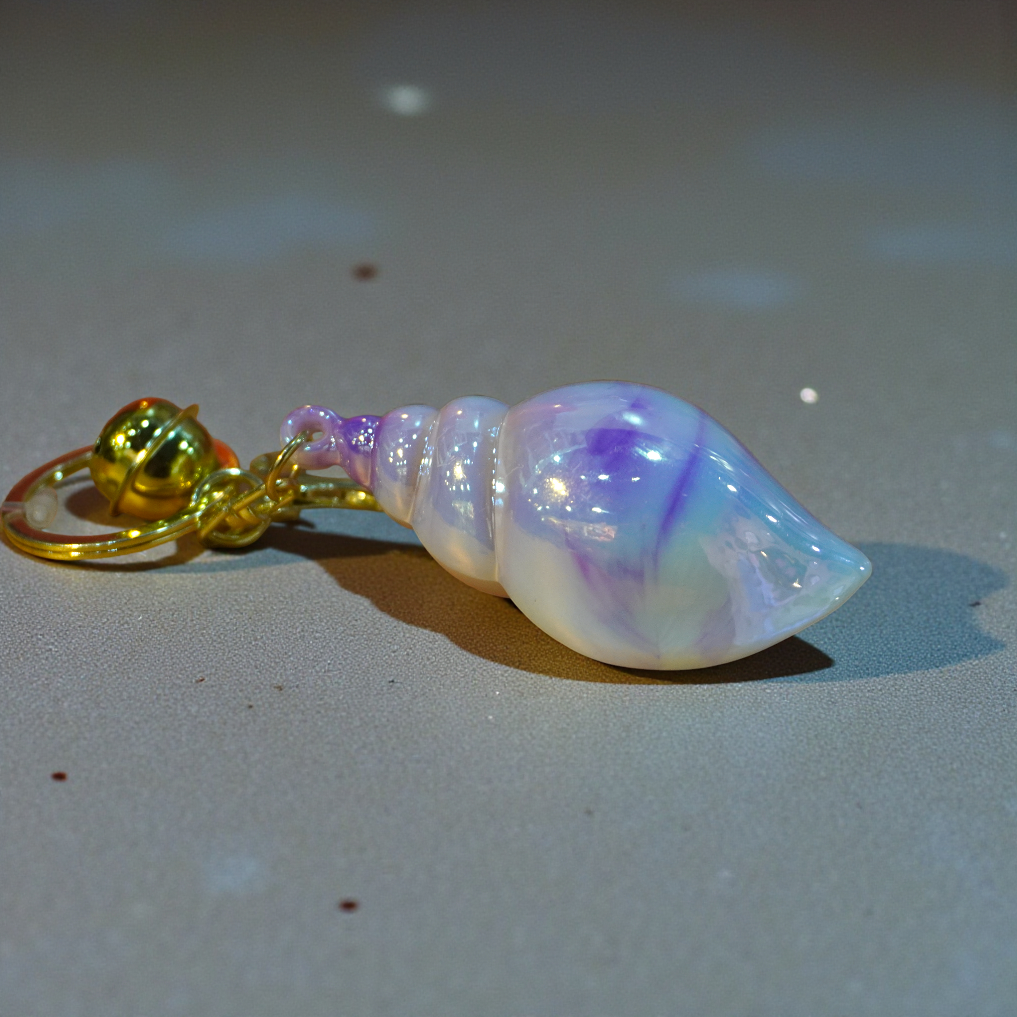 Shell keychain, natural seashell 2