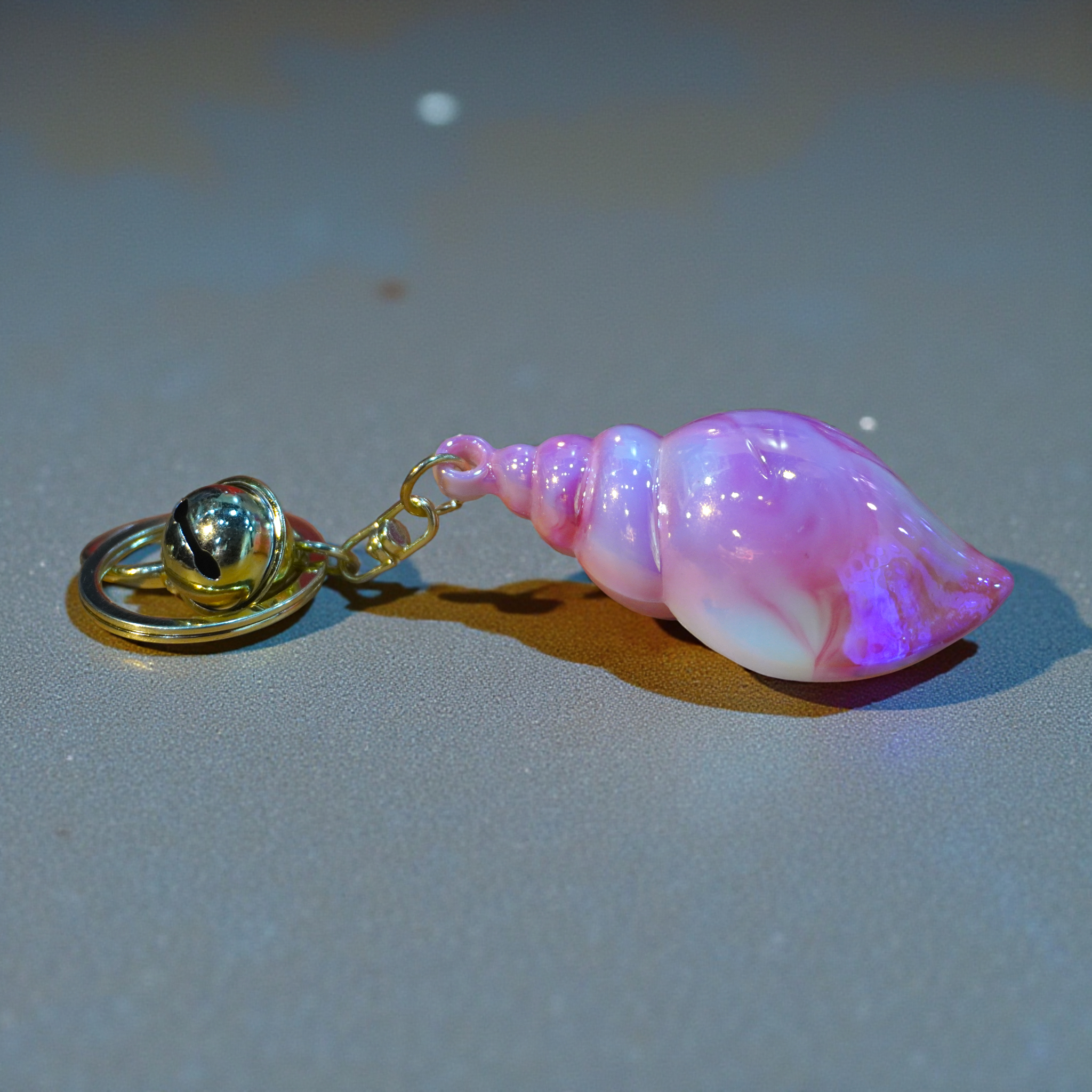 Shell keychain, natural seashell 3