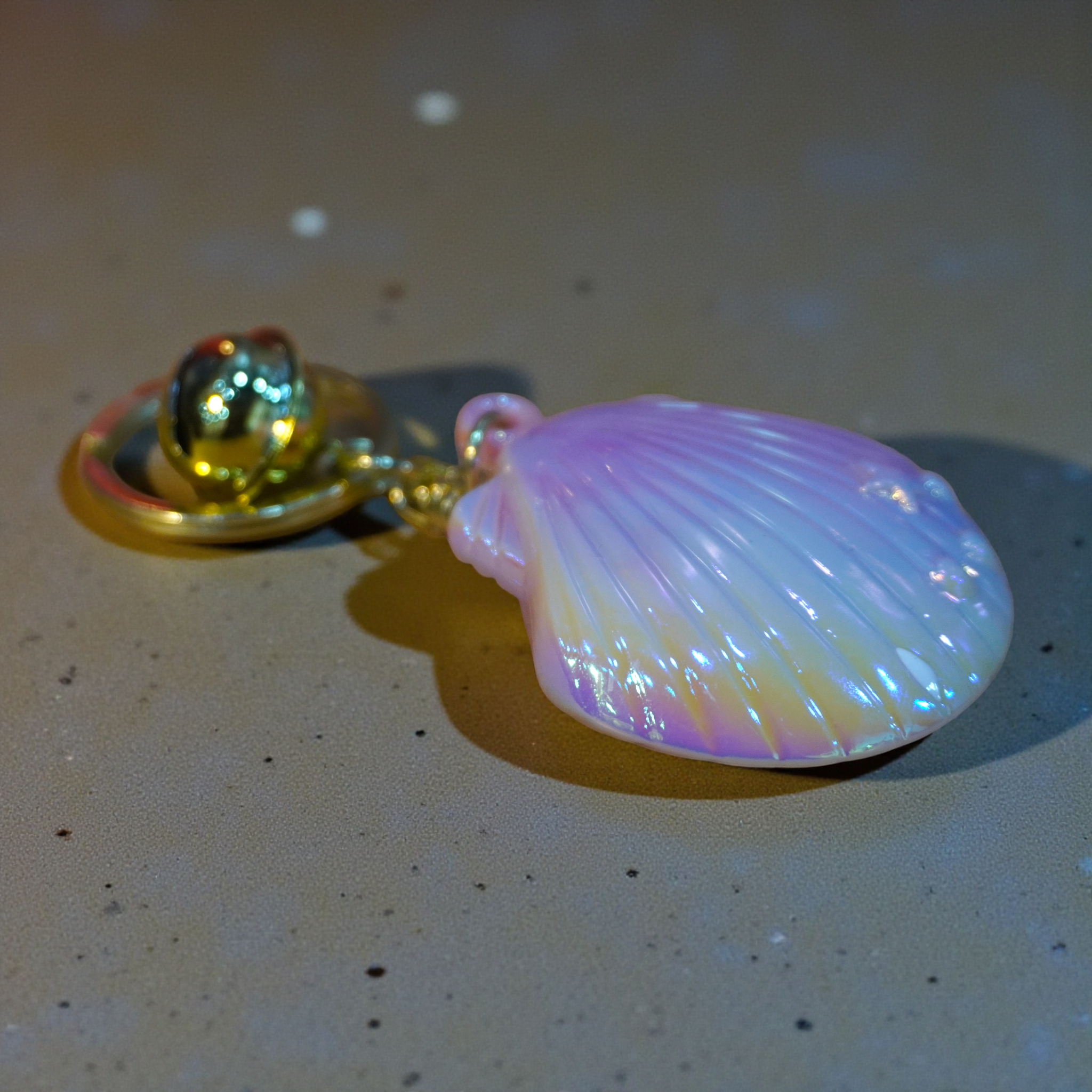 Shell keychain, natural seashell 4