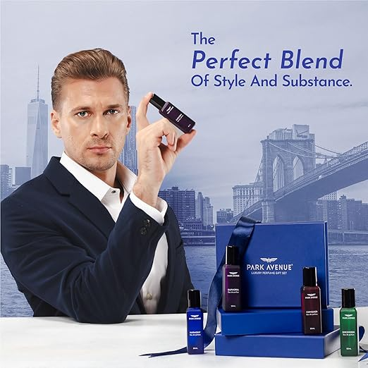 Park Avenue Luxury Perfume Gift Set for Men, 4x20 ml