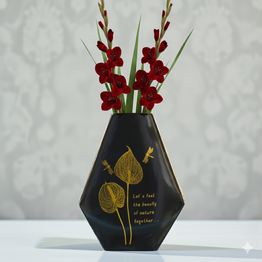 Minimalist White Ceramic Vase Flower Pot