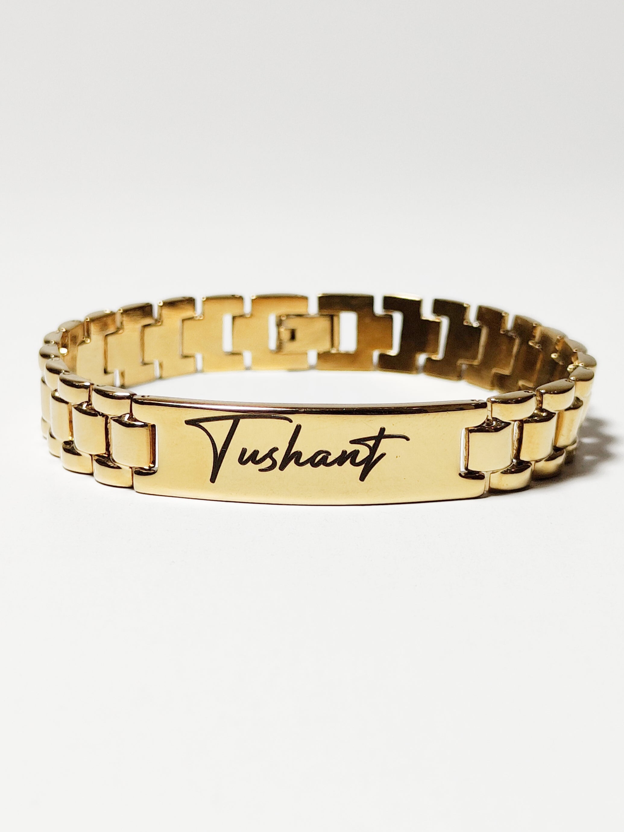 Personalised Chain Bracelet - Black