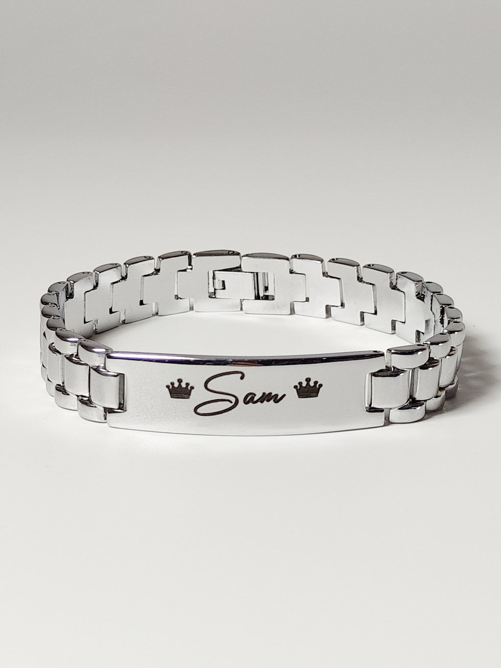 Personalised Chain Bracelet - Black