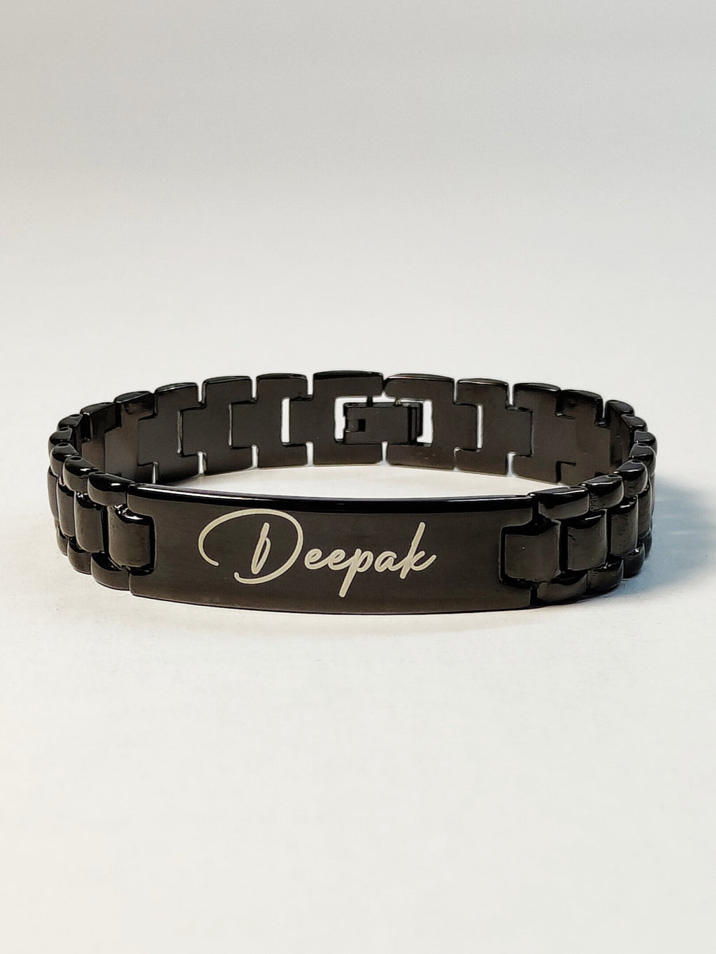 Personalised Chain Bracelet - Black