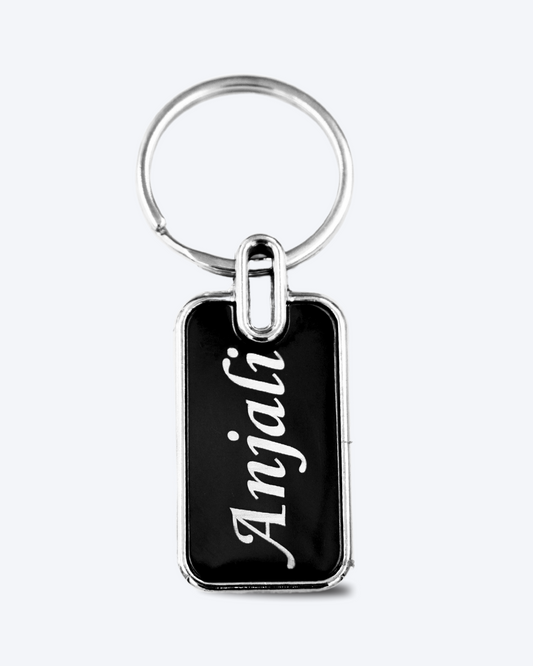 Personalised Rectangle Metal Keychain