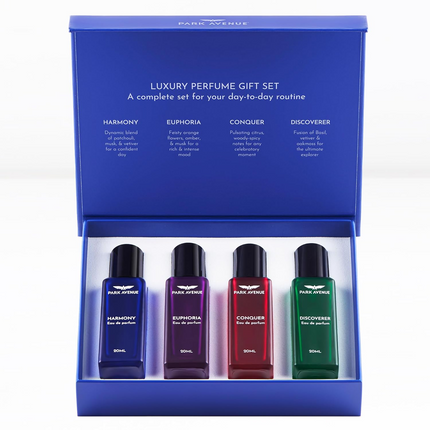 Park Avenue Luxury Perfume Gift Set for Men, 4x20 ml