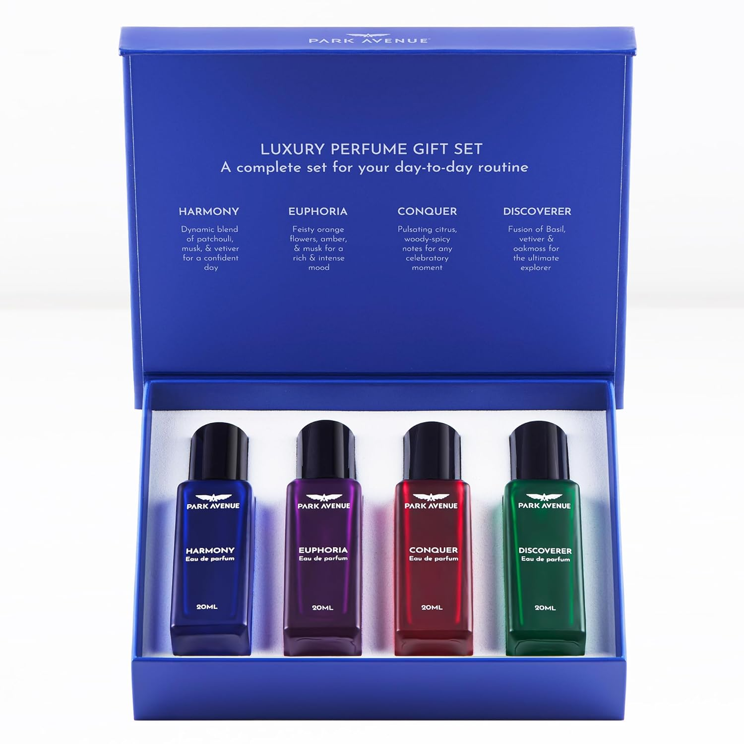 Park Avenue Luxury Perfume Gift Set for Men, 4x20 ml