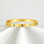 Minimalist Gold Evil Eye Bracelet