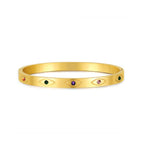 Minimalist Gold Evil Eye Bracelet