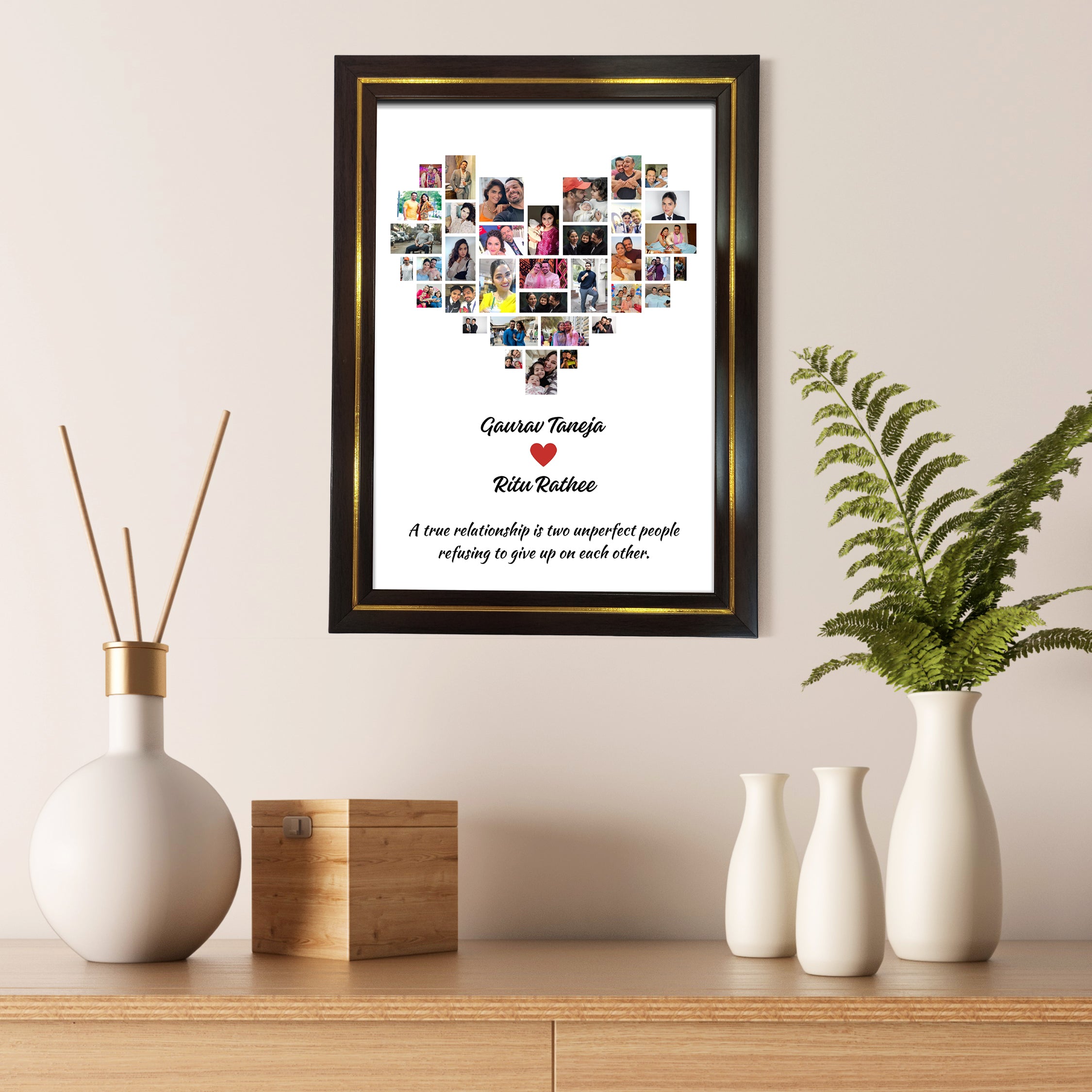 Heart Collage Photo Frame