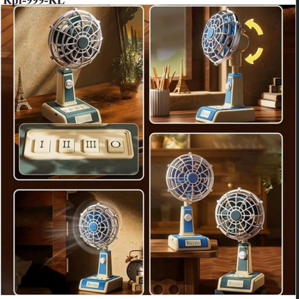 Retro Vintage Style Mini Table Fan