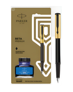 Parker Beta Premium Fountain + Ink Bottle