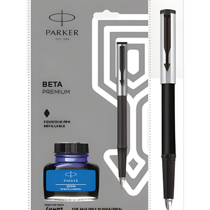 Parker Beta Premium Fountain + Ink Bottle